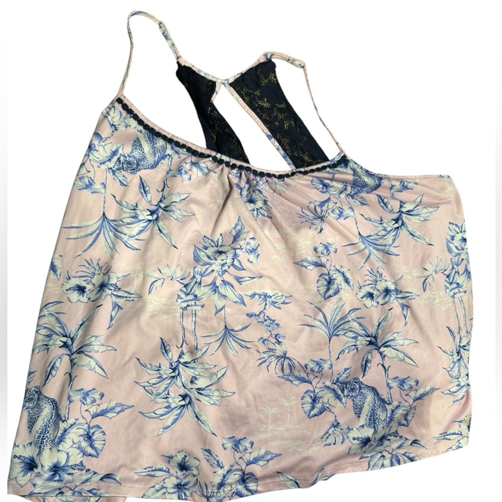 Secret Treasures Pale Pink and Light Blue Floral Camisole